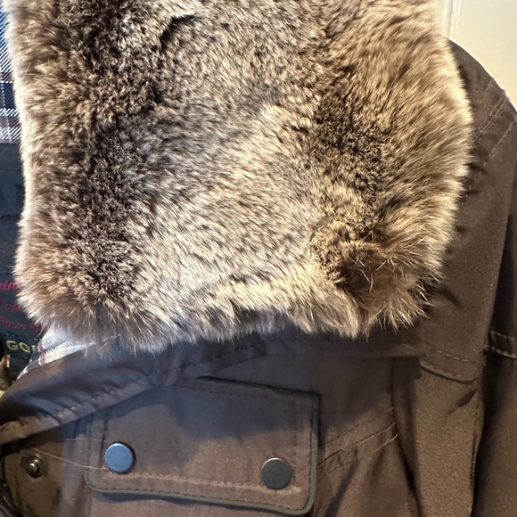 BELSTAFF GOLD LABEL Ladies Women’s 42 Small Brown Jacket Fur Collar Cuffs - Picture 9 of 16